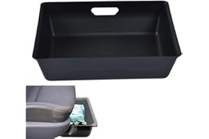 Cyrank Under Seat Organizers, Under Seat Car Storage Box Consoles Underseat Hidden Organizer Tray Bin Cubby Drawer Container Multipurpose Driver Seat Storage Tray Car Accessories