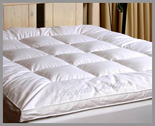 Nights Online Luxurious Goose Feather & Down Mattress Topper, In Premium Quality (Super King)