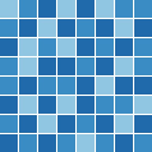 Fliesenaufkleber für Küche und Bad | Fliesenfolie für 15x20cm Fliesen | Mosaik Ozean glänzend | 14 Stück | Klebefliesen günstig in 1A Qualität von PrintYourHome - 2