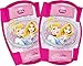 Disney Mädchen Princess Knie und Ellenbogenschoner Set 4-Teilig, Rosa, M, 35405