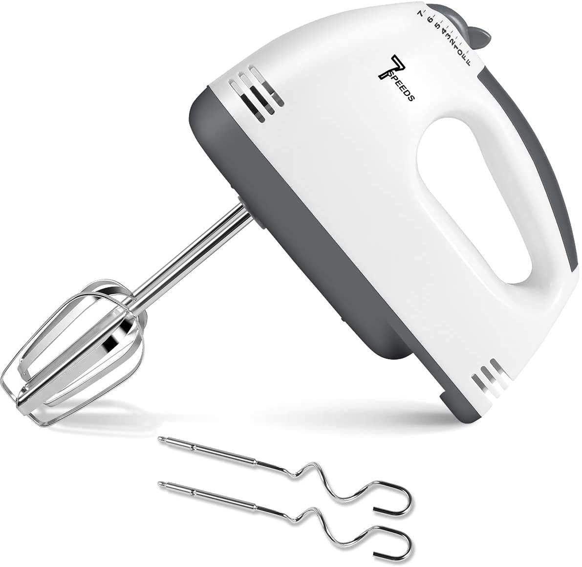 NGEL Double Whisk Eggs Mixer Beater, Hand Mixer, 300W Electric Egg Beater, Electric Hand Held High Speeds Blender