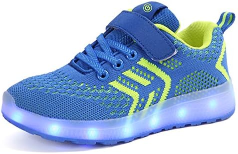Kids LED Light Up Sports Shoes Upgraded LED Strip Trainers for Boys Girls