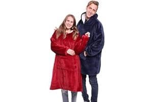 COTTON YANGDA weat à Capuche Super Dalian, Veste à Capuche Double Face Super Confortable et épaisse avec de Grandes Poches, Convient aux Hommes et aux Femmes Adultes