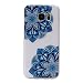 Produktbild Lonchee Samsung Galaxy S7 edge Hülle,Bunte Muster Weich TPU Handy Hülle Durchsichtig Transparent Etui Cover Case Protective Shell Soft Schutzhülle Telefon Kasten für Samsung Galaxy S7 edge – Diagonale Blume