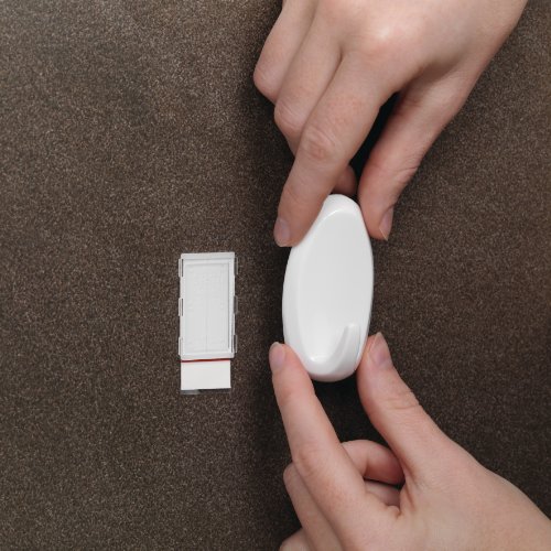 Powerstrips Haken Oval, weiss, 2 Stk - 3