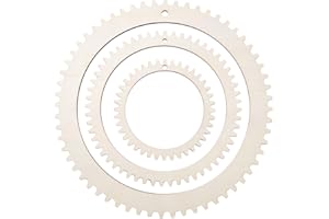 BENECREAT Kit de Telar de Madera en 3 tamaños, Forma de Engranaje Redondo de 13/20/28 cm, para Tejer tapices Colgantes y Manualidades de Punto, con 5 mm de Grosor