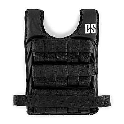 Capital Sports Monstervest • Vester lestée • Gilet d'entraînement • Gilet de Course • Entraînement en Force et Endurance • 10 kg • Taille unitaire • Noir