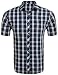 Produktbild COOFANDY Karohemd Herren Kurzarm Freizeithemd kariert aus Baumwolle Kentkragen slim fit casual Shirts(Grün,XL)