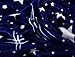 Bedding Extra Soft Coral Fleece Blanket Lightweight Thickening Throw/Bed Blanket Color Blanket Starry Sky-Blue Full(71"X79")