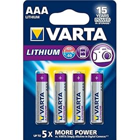VARTA Piles AAA, lot de 4, Ultra Lithium, 1,5V, adaptées aux appareils photo numériques, jouets, appareils GPS, pour le sport et à l&rsquo;extérieur