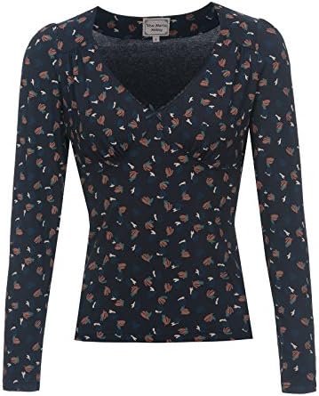 Vive Maria SWING BABE - Long sleeved top - navy allover