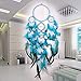 Produktbild akeansa Blaue handgemachte Dream Catcher Dreamcatcher Net Feder Handwerk für Wandbehang Dekoration Startseite Auto Anhänger Maskottchen Geschenke