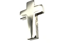 SNS COMPONENTS Silbernes Kruzifix christliches Jesuskreuz Metall Anstecknadel, Metall