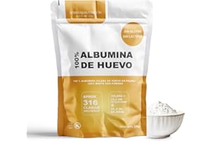 SERMAND Clara de Huevo en Polvo Especial para Merengue (1Kg) | Huevos Pasteurizados | Huevos Deshidratados | Sin Aditivos | Productos Sin Lactosa | Sin Gluten