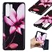 Produktbild Everainy Kompatibel für Huawei P30 Pro Hülle Silikon Bumper Gummi Neu Cover Hüllen für Huawei P30 Pro Handyhülle Prägen Stoßfest TPU Gel Stoßstange Schutzhülle (Lila Blume)