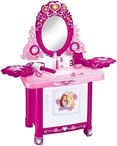 Glamour Lighted Mirror and Make Up Dressing Table with Accessories / Toys Game Play Kids Childrens Child Toddler Baby Cool Activity Educational Creative Fun Special Unique Devlopment Developmental Friends Boys Girls Present Latest Newest Learning Outdoor Indoor Room Home House Easy Coolest Hands Smart Motoric Classic Constructions Preschool Popular Large Little Small Big
