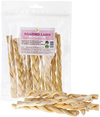 Pure Braided Lamb Dog Treats 100g (15 sticks)