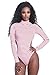 Produktbild Neue Damen Rot & Weiß Gestreift Lange Ärmel Teddy Body Dessous Monokini Gymnastikanzug Teddies Pole Dance Größe M 10-12 EU 38-40