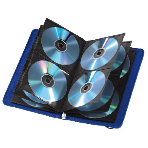 Hama CD Tasche Filz (zur Aufbewahrung und Schutz für 48 CDs, DVDs und Blu-rays) blau - 2