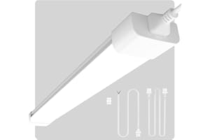 ‎AMDELNE Amdelne LED Feuchtraumleuchte 150cm 45W, Kalteweiß 6000K Deckenleuchte Flach, 2000LM LED Leuchtstoffröhre, Wasserfest IP65 Feuchtraumlampe Werkstattlampe Kellerleuchte für Büro Lager Garage Keller