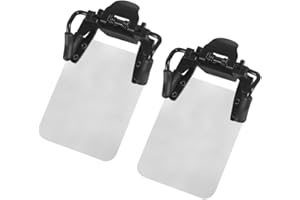 DONGKER Patch pour Lunette de Tir 3×4cm,2 Pcs Cache-œil de Tir Lunettes de Tir,Angle Réglable a 180 °,pour Entraînement Sportif et Tir