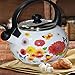 ShopyBucket New Fancy Multicolor Flower With Butterfly Printed Desgin Kettle Perfect For Induction Anti-Allergic Enamel coating pack of 2.5L (1 pc) RS.1799.00