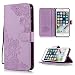 Produktbild Sweau kompatibel mit Huawei Mate 10 Flip Case Muster Prägung Schmetterling Blume Lederhülle Flip Tasche Case Leder Flip Hülle Ledertasche Brieftasche Hülle Leder Flip Wallet Case Cover