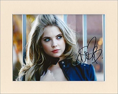 ASHLEY BENSON PRETTY LITTLE LIARS HANNA MARIN SIGNED AUTOGRAPH PRINT IN 10X8 CREAM MOUNT
