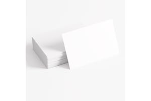 Punkcards - Artist Trading Cards (ATCs) - Pack of 50-350gsm Uncoated White Card - 63mm x 89mm - Perfect Canvas for Your Artistic Expressions