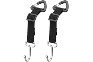 FDEETY 2 Pezzi Gancio Sedile Auto Ganc per Poggiatesta Universale Lunghezza Regolabile Sedile Posteriore Supporto Multifunzionale per Appendere Borse della Spesa Borse