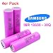 Produktbild 4x Samsung SDI INR18650-30Q - Akku - 3.7V - 3000mAh - 15A - Ideal für E-Zigarette Werkzeug E-Bike Notebook Modellbau