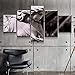 Produktbild adgkitb canvas Modulare Gemälderahmen Wandkunst 5 Panel Stein Engel Leinwand Set Gedruckt Leinwand Bilder Wohnkultur