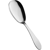 Set Posate Da Portata In Acciaio Inox: 2 Cucchiai Per Insalata E Riso, 20 E 25 Cm