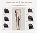 JD Rechargeable Cordless Hair Clipper for Men Women Babky Kids with Wet Dry Convenience Ultra Quiet Professional Hairtcuts (gold -clippers)