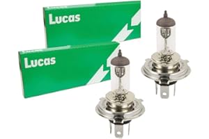 UKB4C 2 x Lucas LLB472 / 472 H4 12V 60/55W P43t halogen headlight bulb