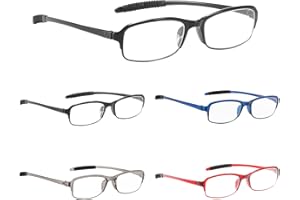NRDIK PROFLEX LIGHTWEIGHT lunettes de lecture (pack de 3) antichoc, anti-rayures, souple, flexible, antidérapant, unisexe (femmes + hommes), force +1,0, +1,5, +2,0, +2,5, +3,0, +3,5