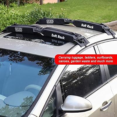 BEENZY Universelle Support de Toit pour Voiture Oxford Pliable Étagère Souple pour Support de Toit Barres de Toit pour Voiture Stockage de Porte-Bagages sur Le Toit Toit approprié pour Le Kayak, Planches