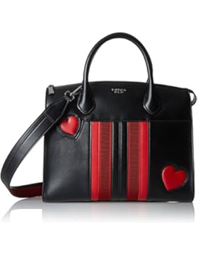 Tosca Blu Damen Be Happy Henkeltasche, Schwarz (Black), 16x26x33 cm