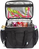 4.Refrigeración de larga duración: la bolsa del enfriador está fuertemente aislada para maximizar la eficiencia de enfriamiento. Aislamiento completo en las paredes de la bolsa para ayudar a mantener una temperatura constante. Suficiente espacio para comida, bebidas, accesorios.