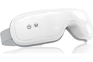 iKristin Augenmassagegerät mit Wärme und Bluetooth-Musik, Wiederaufladbarer Kabelloser, Geschenke für Frauen/Männer.