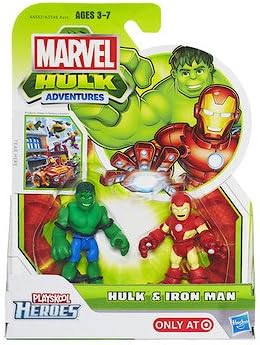 Playskool Marvel Heroes Adventures The Incredible Hulk and Iron Man