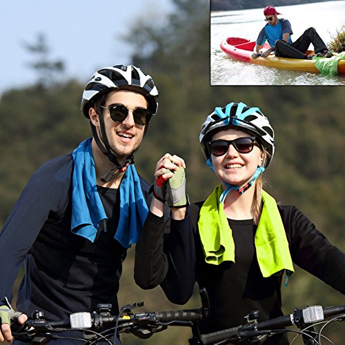 Mikrofaser Handtücher,HiWild leichtes, schnell trocknendes, saugfähiges Mikrofaser Handtuch für Reisen und Sport. Leichtes Tuch für den Strand, Fitnessraum, beim Camping, Schwimmen, Yoga (mit kostenlosem kleineren Handtuch) - 7