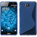 Produktbild PhoneNatic Case für Huawei Enjoy 5 Hülle Silikon blau S-Style + 2 Schutzfolien