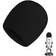 AOBETAK Spugna Filtro Antipop per Microfono,Antivento Schiuma Pop Filter per Microfono a Condensatore Blue Yeti,Yeti Pro,Colo