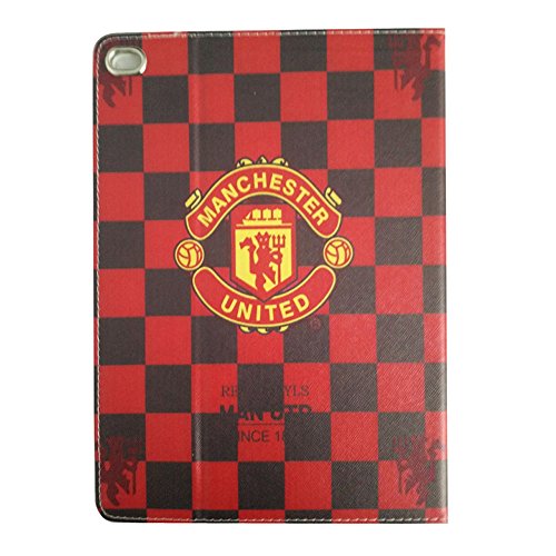 [ Case for ipad Air 2 ] ipad Air 2 Flip Case , UK-Cherry Real Madrid Barcelona Chelsea Manchester United AC Milan Liverpool Arsenal Football Team Team Logo Pattern Design Series Flip PU Leather Case Cover for Apple ipad Air 2 ( Manchester United )