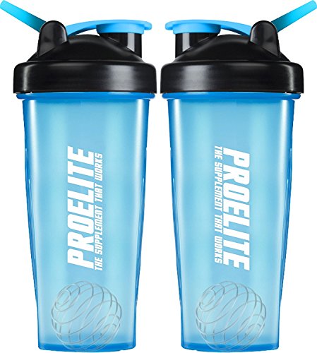 Proelite Unisex Protein Shaker Mixer Bottle (Pack of 2), Ice Blue, 2 x 700 ml Proelite Unisex Protein Shaker Mixer Bottle (Pack of 2), Ice Blue, 2 x 700 ml