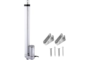 DasMorine DC12V Stroke Linear Actuator with Mounting Bracket 900N Maximum Lift 10mm/s for Recliner TV Table Lift Massage Bed Electric Sofa Linear Actuator (Stroke Length 200mm/8in)