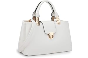 Dasein Damen-Umhängetasche, Handtasche mit Tragegriff oben, mittelgroß, veganes Leder