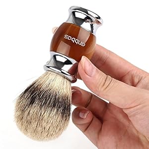 Anbbas Mens Starter Wet Shaving Badger Brush Stand and Razor Handle Kit - Image 3