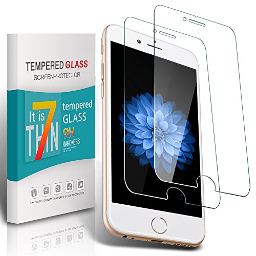 Pomisty iphone 6s Displayschutzfolie ,2 Stück iphone 6 Panzerglas Schutzfolie, 9H Härte,Anti-Kratzen Glas Folie mit iphone 6/6s 4.7 inch. - 2